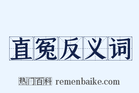 直冤反义词是什么意思的图片